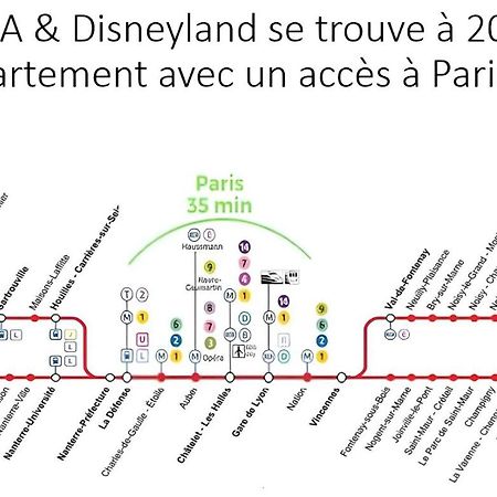 Cosy Appartement Near Disneyland & Paris Coupvray Exterior foto